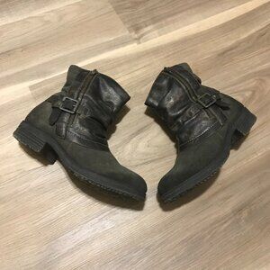 Remonte Ladies Brown Suede And Leather Ankle Boots Size 39